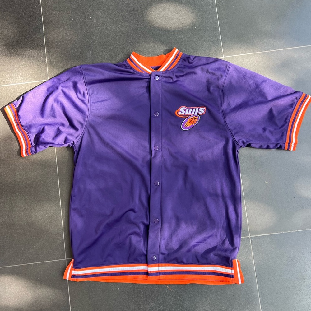 Vintage Phoenix Suns Button Up Warm Up Jacket
